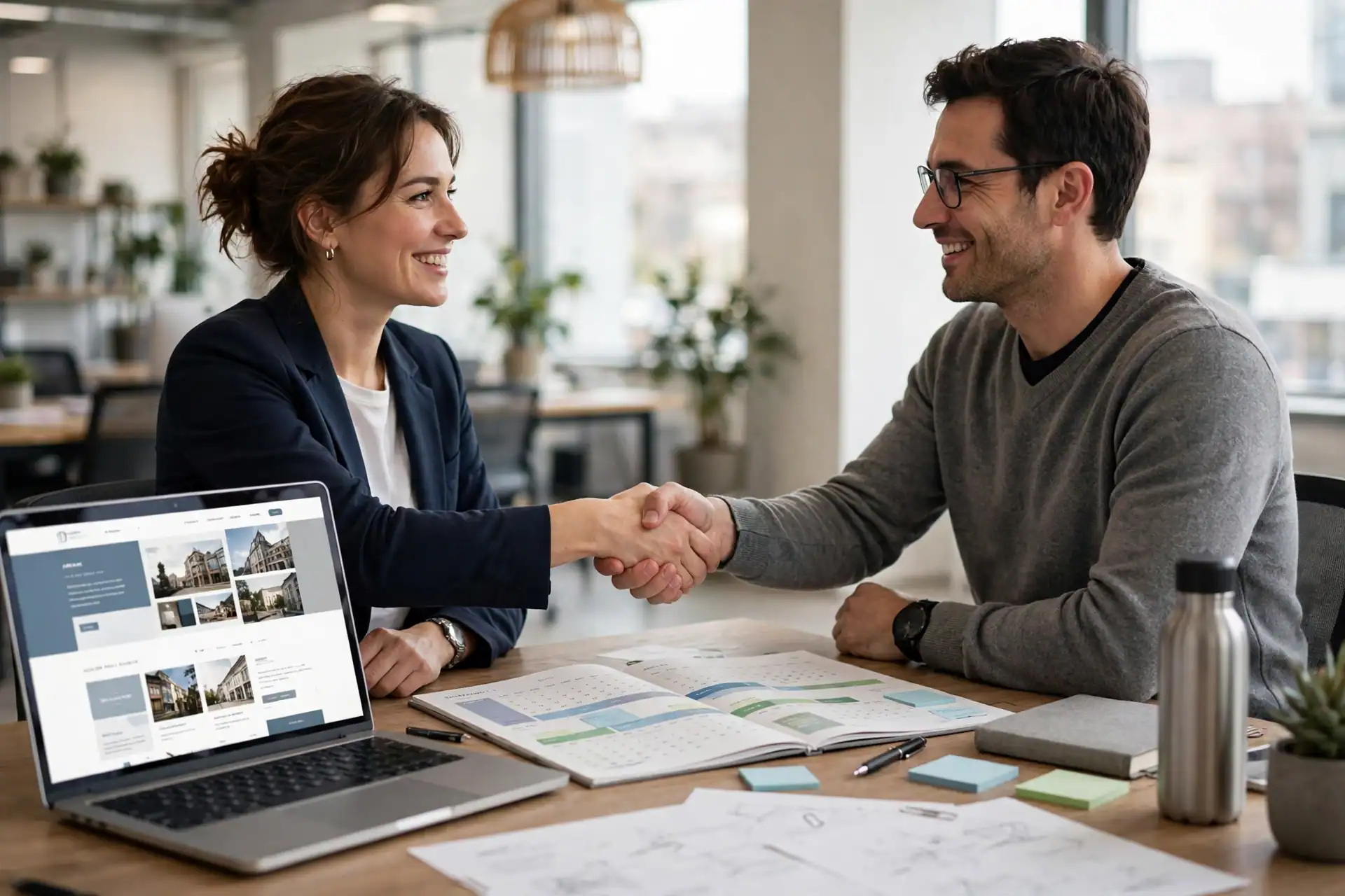 Website project handover with a timeline agreed before work starts